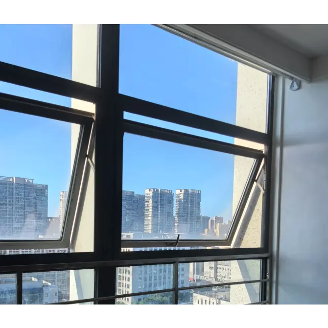 Nach außen öffnende Fenster aus Aluminiumlegierung