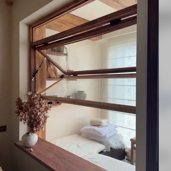 Oben angeschlagene Fenster aus Aluminiumlegierung