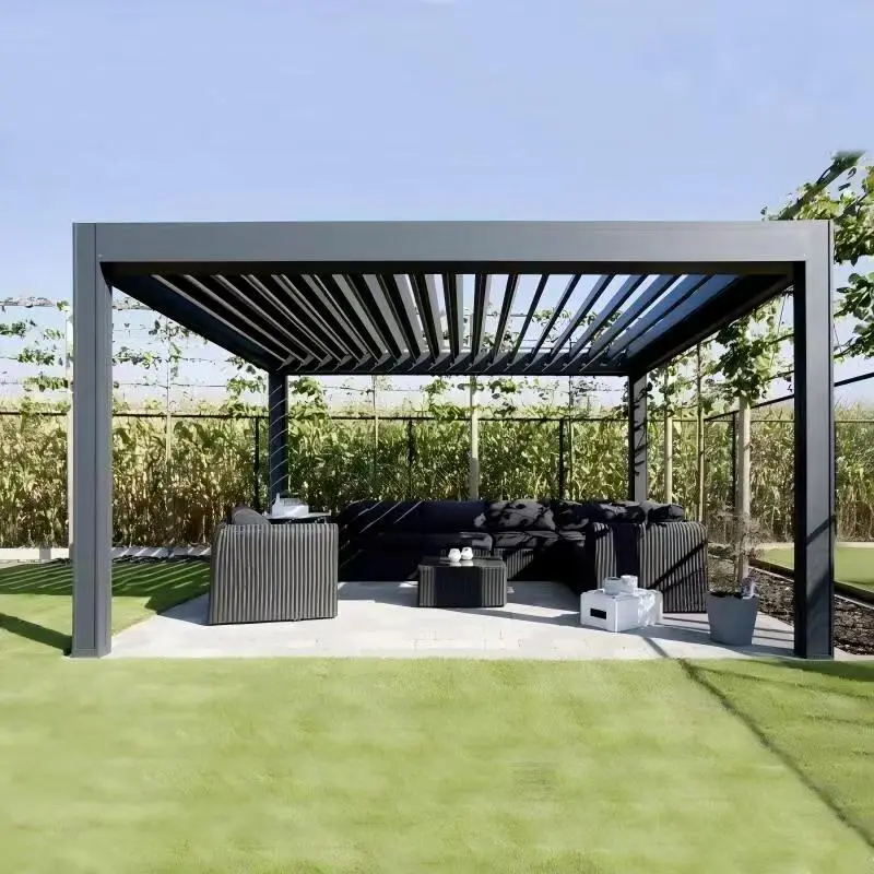 Manuell einziehbarer Pavillon