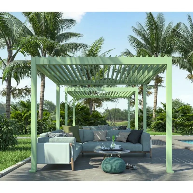 Manuell einziehbarer Pavillon